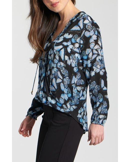 Apny Blue Printed Top