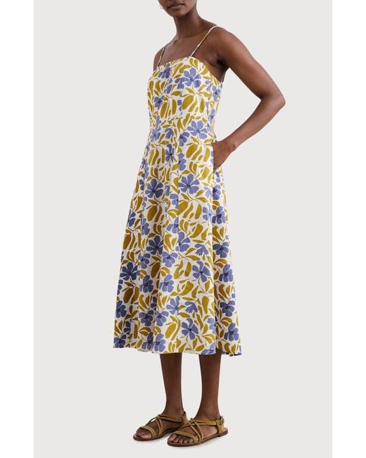 Seasalt Cornwall White Madern Floral Organic Cotton Sundress