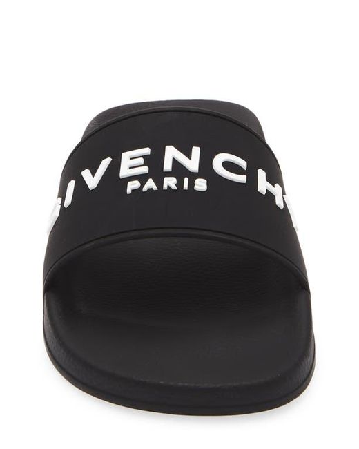 Givenchy Black Logo Slide Sandal for men