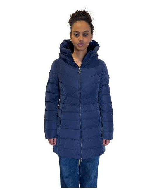 Woodpecker Blue Long Robin Medium Weight Coat