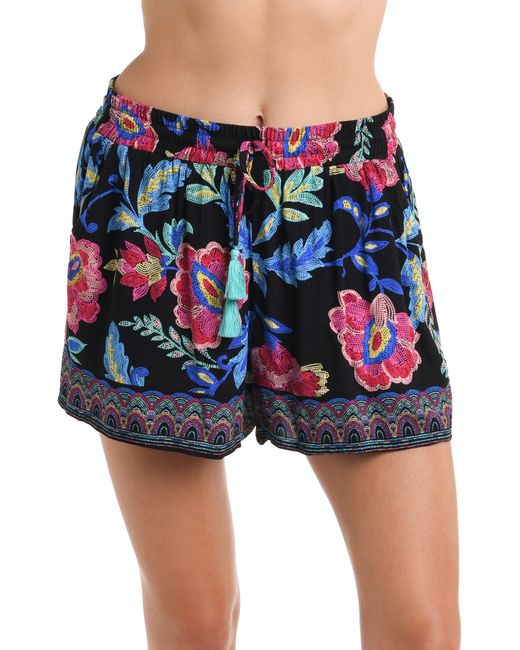 La Blanca Red Midnight Beach Cover-up Shorts
