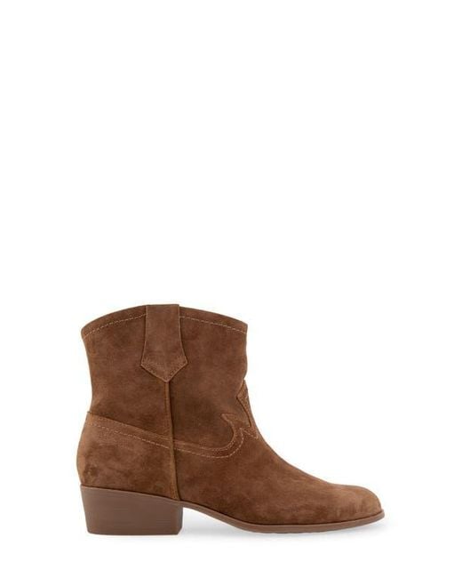 Aerosoles Credo Western Boot in Brown Lyst
