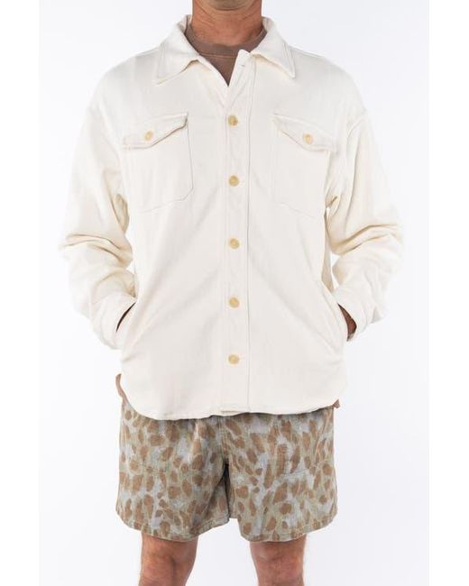 Ariko Natural Gender Inclusive Bucky Split Hem Shirt Jacket