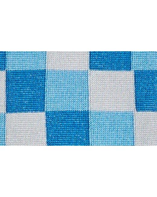 Bugatchi Blue Geo Pattern Dress Socks for men