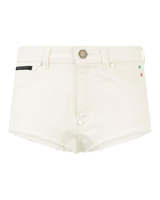 Philipp Plein Natural Hot Pants Basic