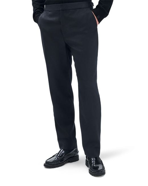 Rag & Bone Blue Evan Side Stripe Wool Pants for men