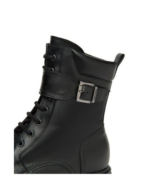 Nero Giardini Black Buckle Combat Boot