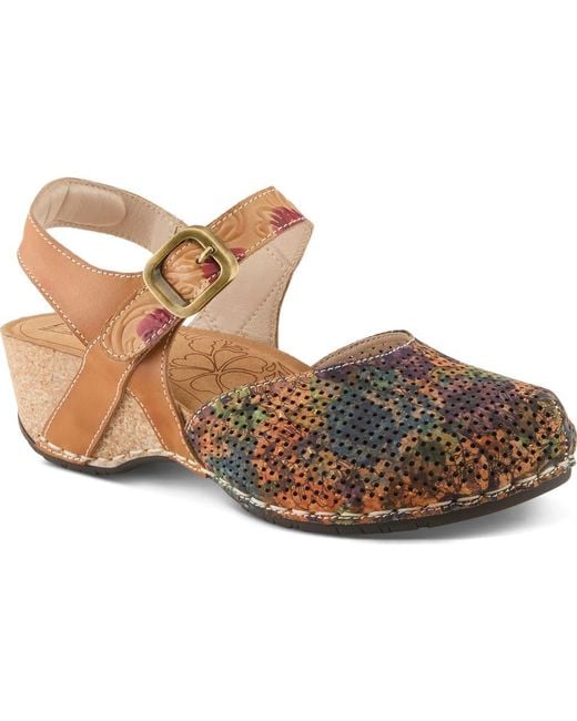 Spring Step Koraline Perforated Pump in Brown | Lyst