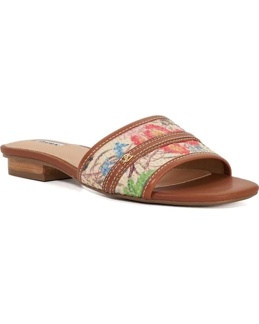 Dune Women's Brown Leti Slide Sandal