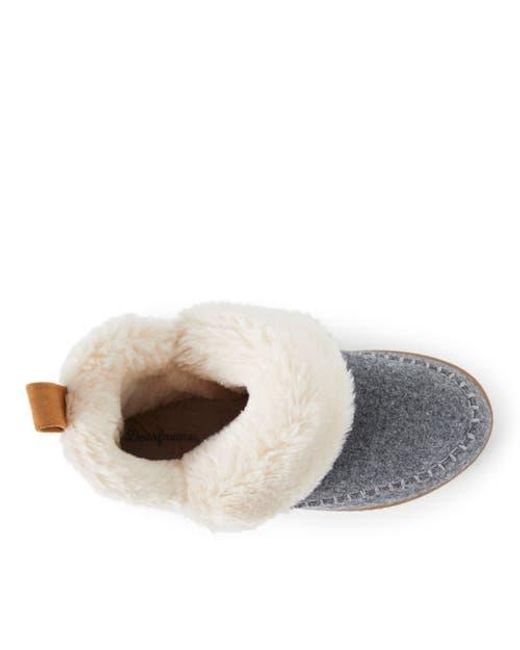 Dearfoams Gray Moritz Bootie Slipper
