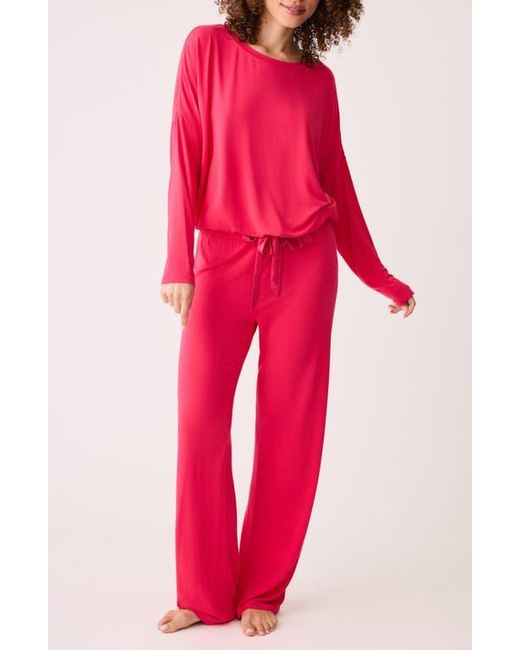 Pj Salvage Red Day Dreams Jersey Pajamas