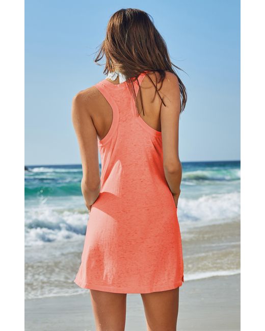 Becca Orange Beach Date Cover-up Dress