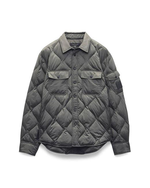 Rag & Bone Black Dane Padded Shirt Jacket for men