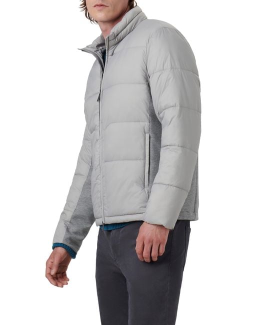 Bugatchi Men's Full-Zip Hooded Jacket Navy