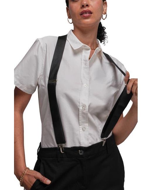 WILDFANG Black The Essential Oxford Button Up