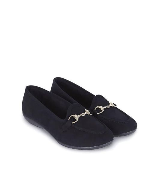 Menina Step Blue Royal Suede Buckle Slipper