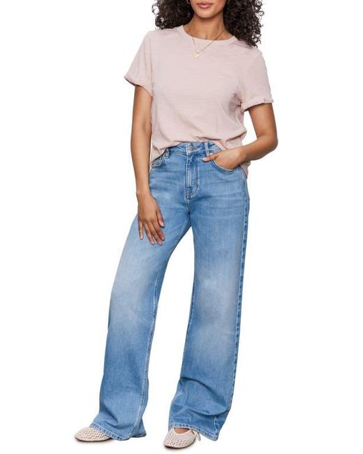 Sanctuary White Perfect Roll Sleeve Cotton T-Shirt