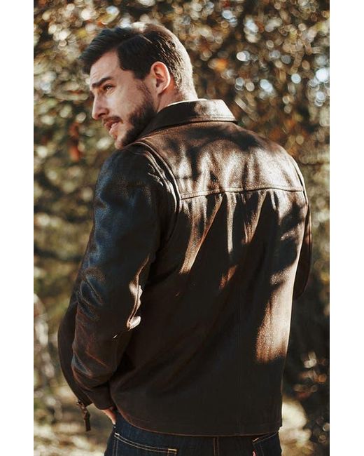 Last Wolf Brown Rainier Moto Jacket for men