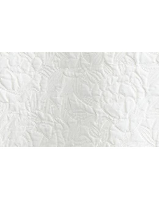 Sandy Liang White Ascher Jacquard Quarter Zip Top