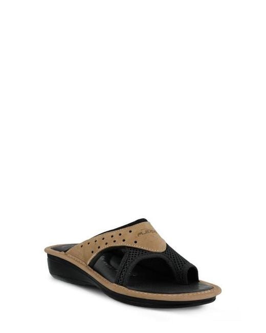 Flexus by Spring Step Black Pascalle Slide Sandal