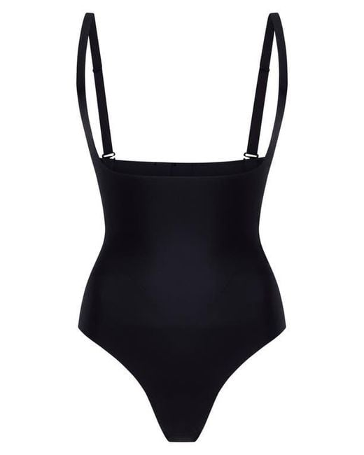 Commando Black Zone Smoothing Open Bust Bodysuit