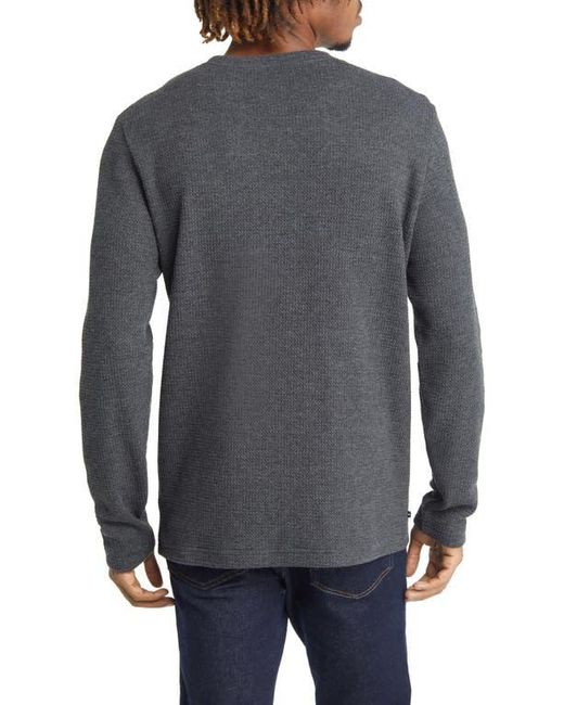 Travis Mathew Gray Cloud Waffle Crewneck Tee for men