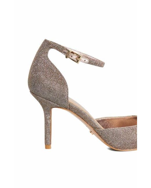 Dune Metallic Calmness Ankle Strap Pointed Toe Pump