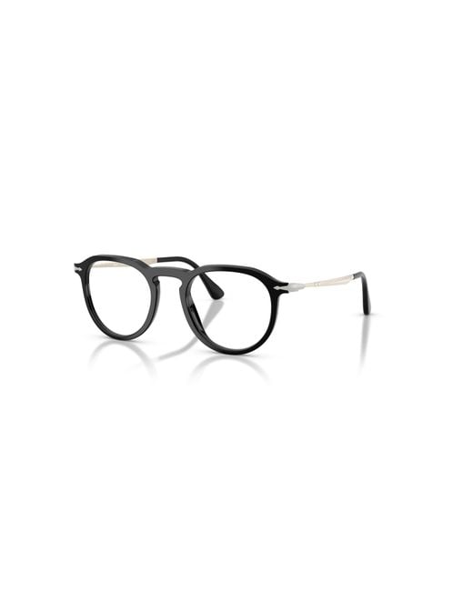 Persol Black 51Mm Rectangle Optical Glasses