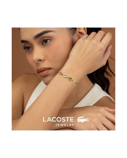 Lacoste White Deva Crystal Line Bracelet