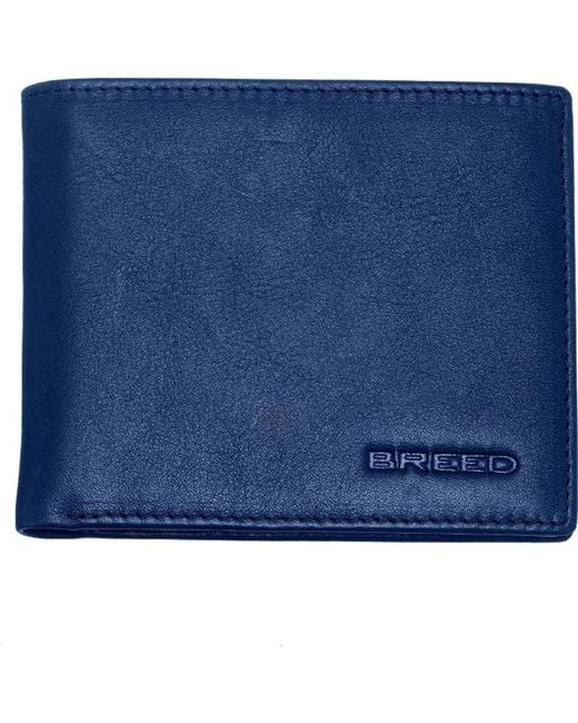 Breed Blue Locke Bi Fold Wallet for men