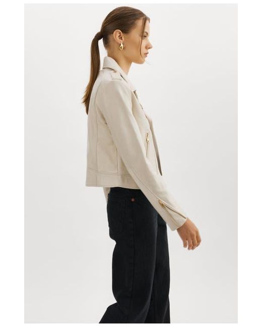 Lamarque Natural Iconic Leather Biker Jacket
