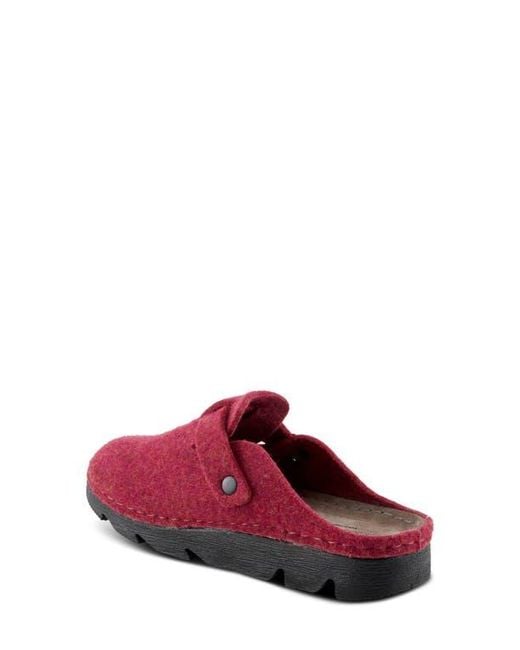 Flexus by Spring Step Red Clogger Mule