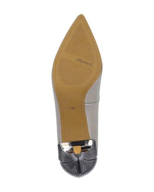 J. Reneé Metallic Tacy Pointed Toe Pump