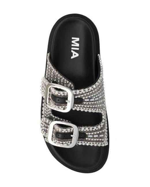 MIA Black Thora Slide Sandal