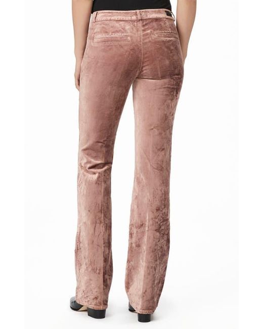 Bootcut Velvet Raspberry PAIGE Sloane Low Rise Bootcut Velvet Pants | Lyst