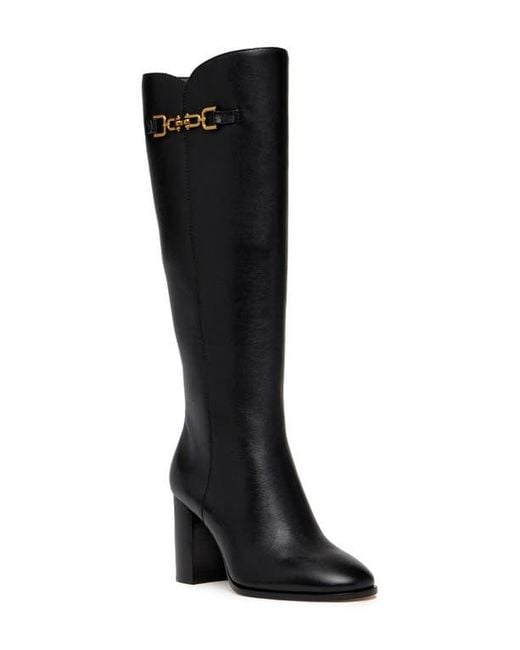PAIGE Black Iris Knee High Boot