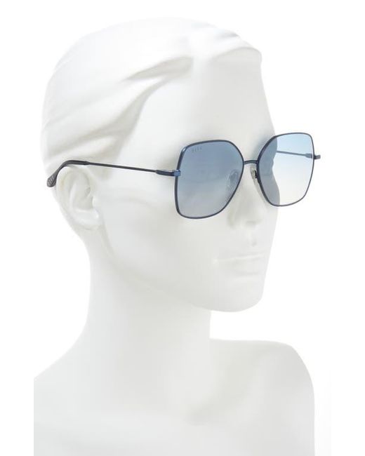 DIFF Blue Iris 59Mm Gradient Square Sunglasses
