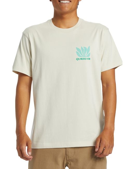 Quiksilver Multicolor Natural Forms Organic Cotton Graphic T-shirt for men