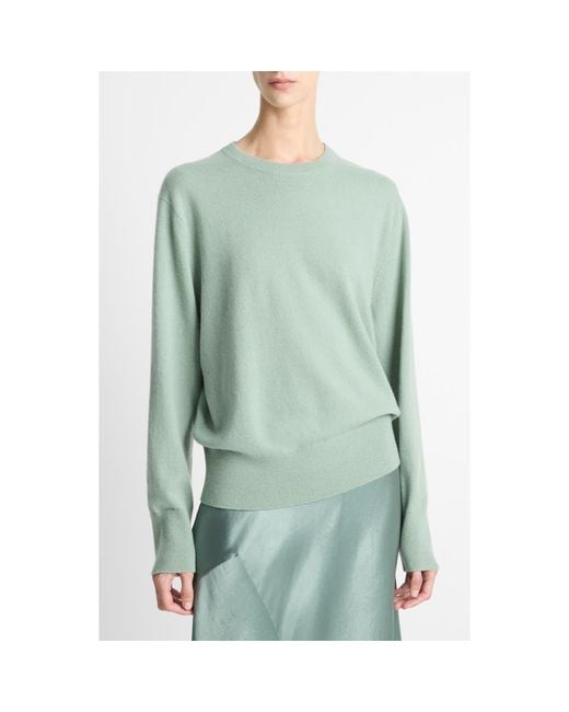 Vince Green Crewneck Cashmere Sweater