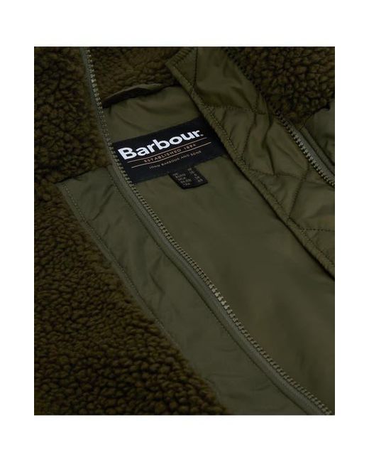 Barbour Black Brawby High Pile Fleece Jacket