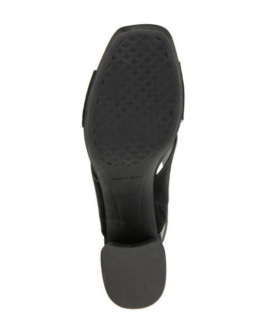 Aerosoles Black Pura Platform Sandal