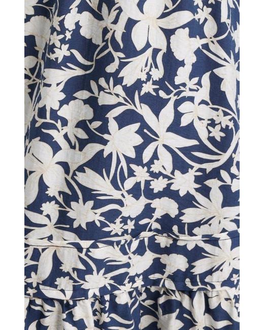 Caslon Multicolor Front Button Midi Dress
