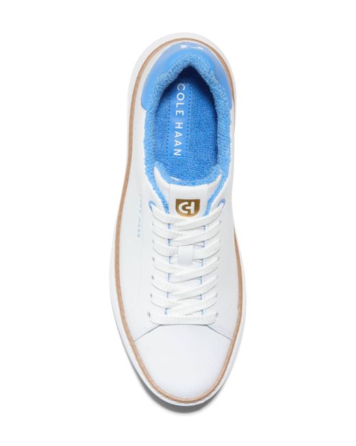 Cole Haan White Grandpro Topspin Platform Sneaker