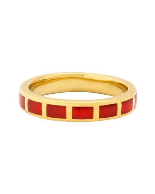 Jan Leslie Orange Dash Ring Set