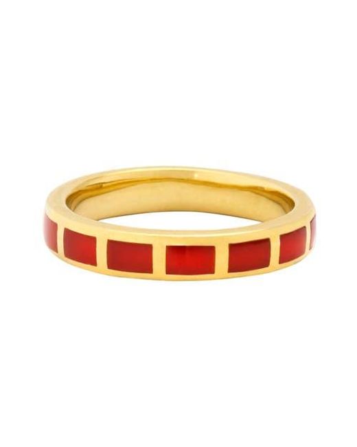 Jan Leslie Orange Dash Ring Set