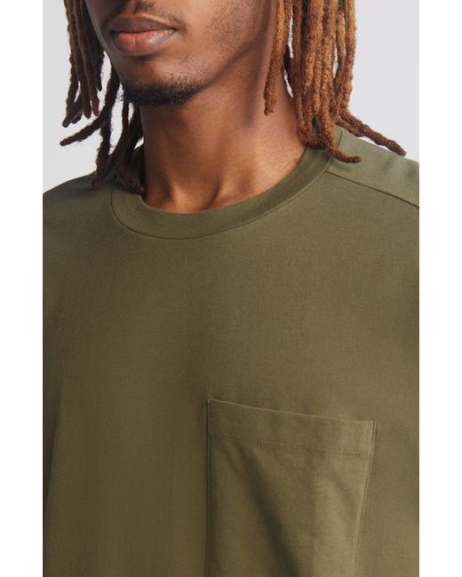 BP. Green Oversize Pocket T-shirt for men