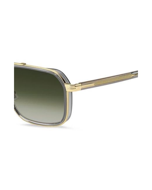 Boss Green 55Mm Rectangular Sunglasses for men