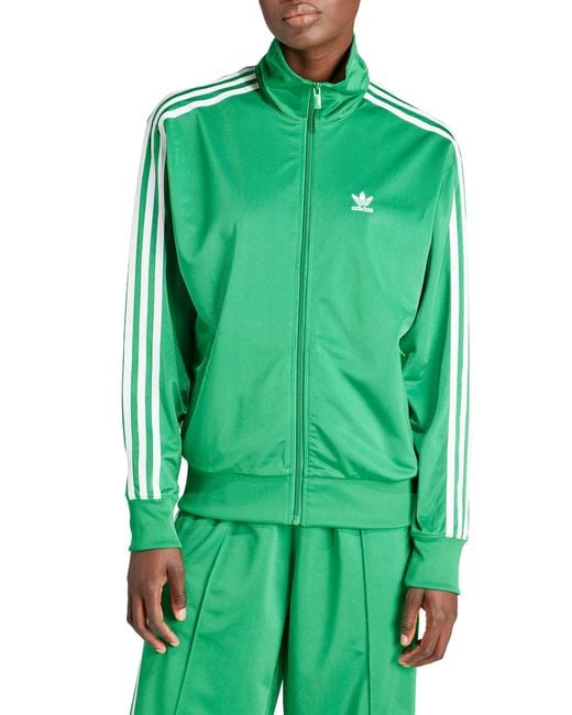Adidas Green Firebird Recycled Polyester Track Jacket