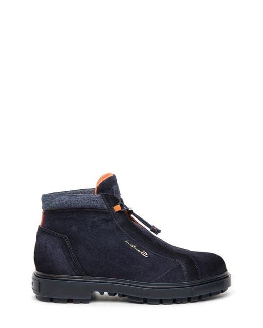 Santoni Blue Hiking Boot for men