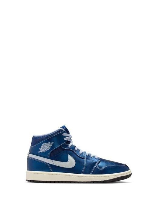 Nike Blue Air 1 Mid Se Basketball Sneaker